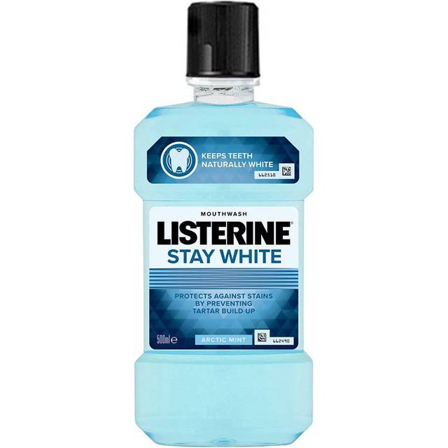 Listerine Stay White Munvatten med blekande effekt Smak Arctic Mint 500 ml