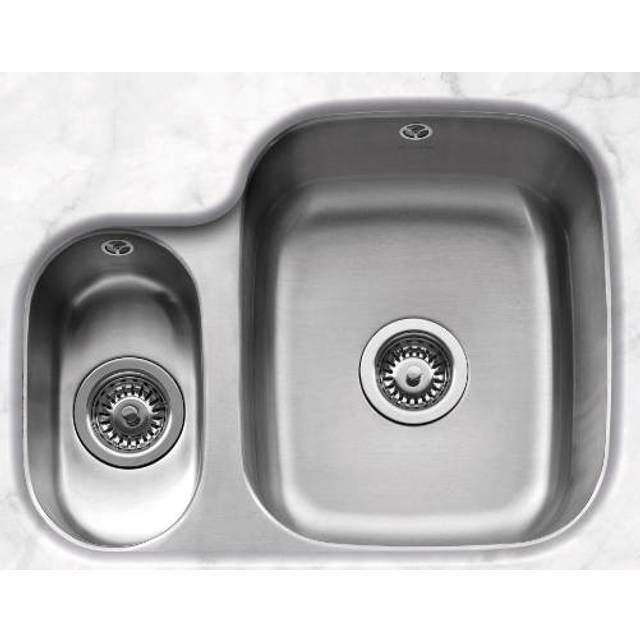Caple FORM150L Form 150 1.5 Bowl Undermount Sink Left Hand Small Bowl - STAINLESS STEEL