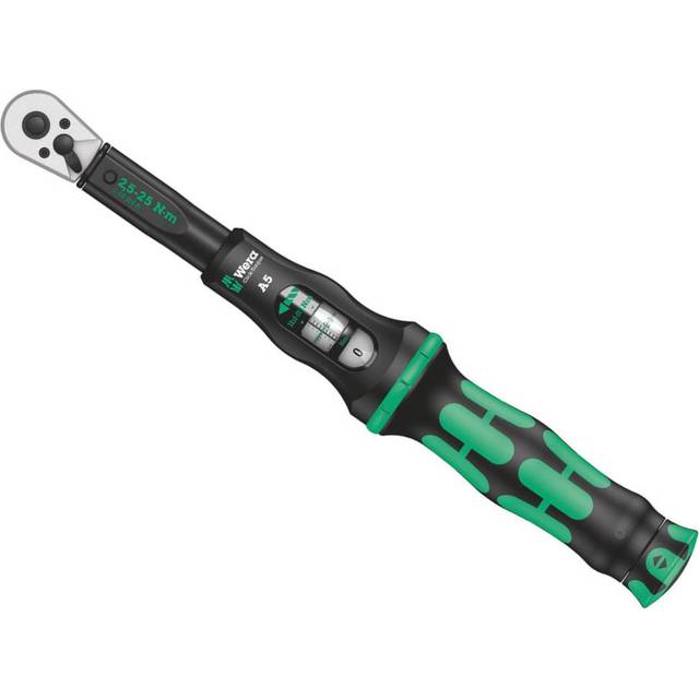 Wera Click-Torque A 5 Momentnyckel, Svart, Grön, 32.5 x 5 x 5 cm