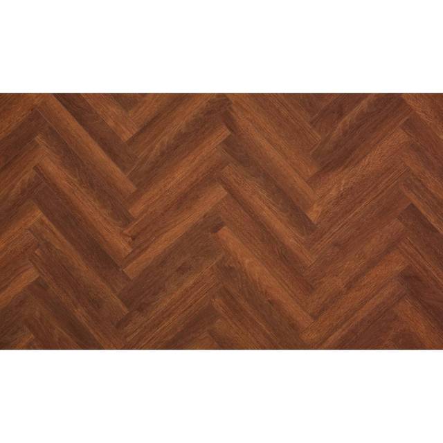 BerryAlloc ® Chateau Merbau Brown Herringbone Laminate Flooring