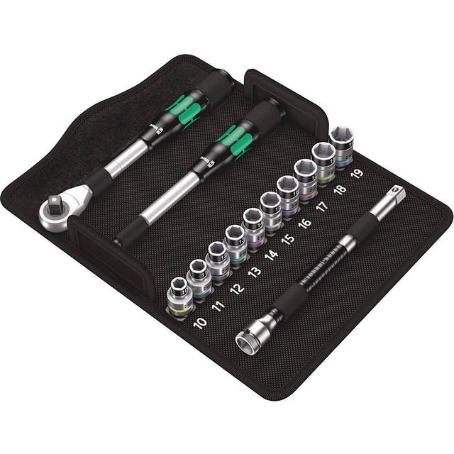 Wera 5004090001 8006 SC 1 Zyklop Hybrid Metric Socket Set of 13 Metric 1/2in Drive