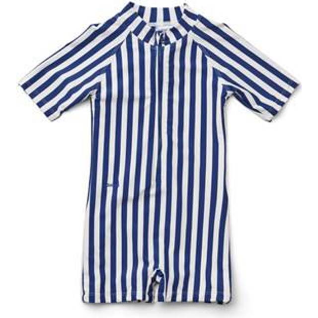 Liewood UV-dräkt/jumpsuit Max Swim stl 56/62, stripe navy