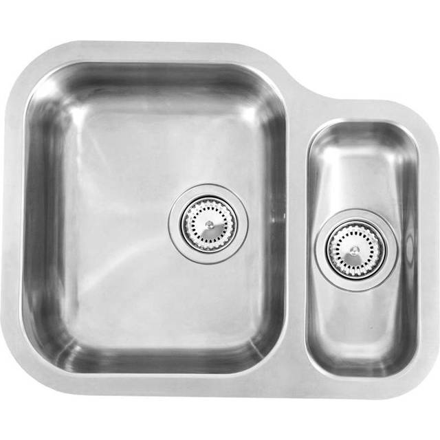 57cm x 47cm Undermount Kitchen Sink with Waste Outlet - Stainless Steel (577mm L X 470mm W)
