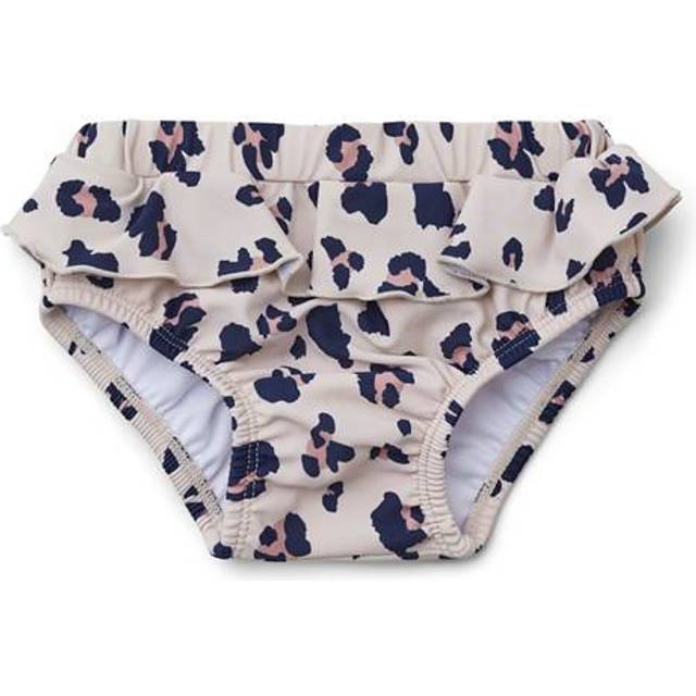 Liewood badbyxa Elise med volang stl 68/74, leo beige beauty