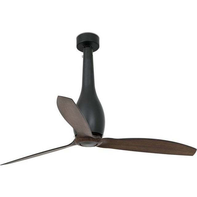 Faro Eterfan Medium Ceiling Fan with / without Light Wood, Matt Black