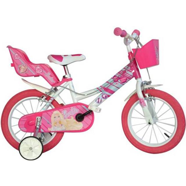 "(16"" Wheel) Dino Barbie Pink Kids Girls Bike with Basket"