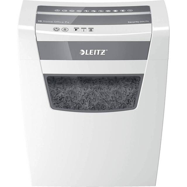 Leitz IQ Home P4 Document shredder 6 sheet Particle cut 4 x 28 mm P-4 15 l Also shreds Paper clips, Staples