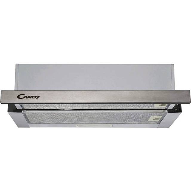 Candy CBT6252X 60cm Telescopic Hood in St Steel 3 Speed Fan LED Light