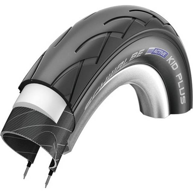 Schwalbe Kid Plus, Pneumatici. Unisex Adulto, Schwarz, Drahtreifen, 47-203 (12×1,75´´)