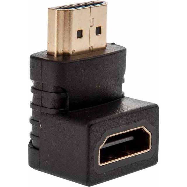 HDMI Female to HDMI Male 90 Degree Right Angle Adapter - Down