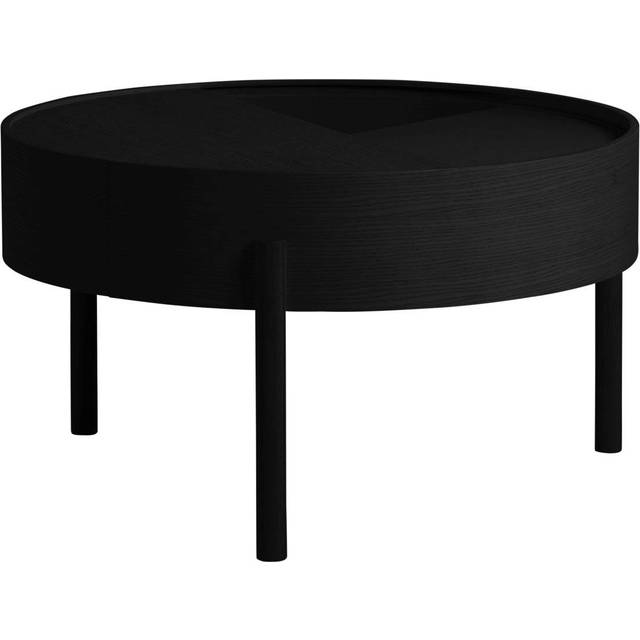 Woud - Arc Sofa Table Ø66 Black Ash Woud