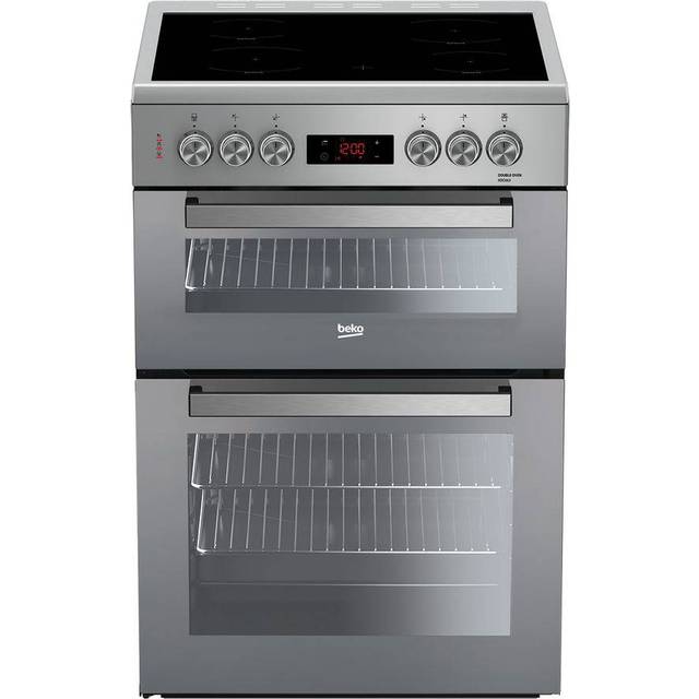 BEKO XDC663SM 60 cm Electric Ceramic Cooker - Silver, Silver/Grey
