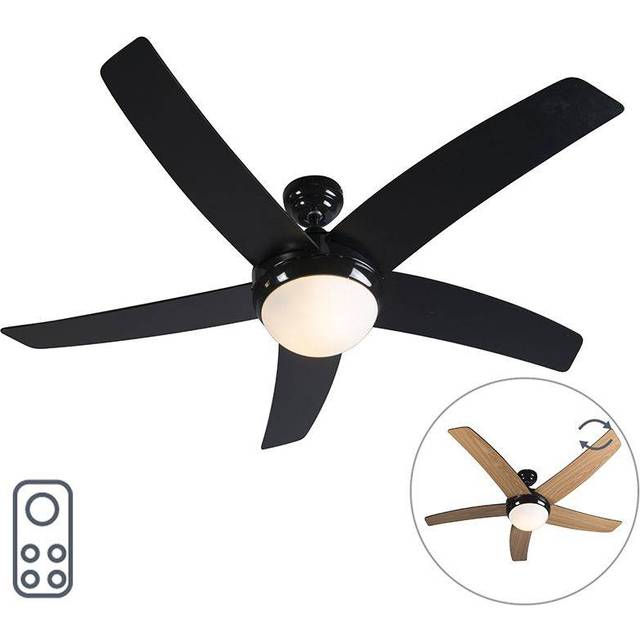 Qazqa - Ceiling Fan Steel with Remote Control - Cool 52