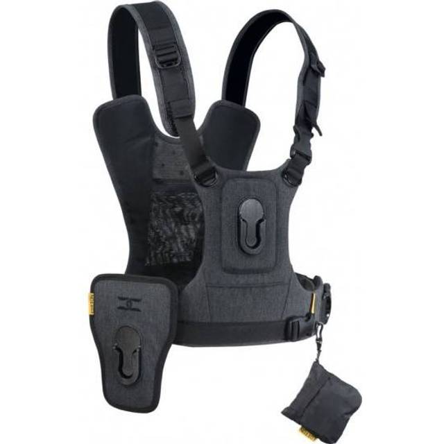Cotton Carrier G3 Dual Camera Harness for 2 Camera's Gray