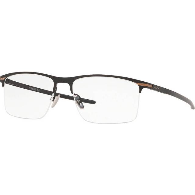 Oakley Tie Bar Demo Rectangular Titanium Mens Eyeglasses OX5140 514001 56 - Black (OS)