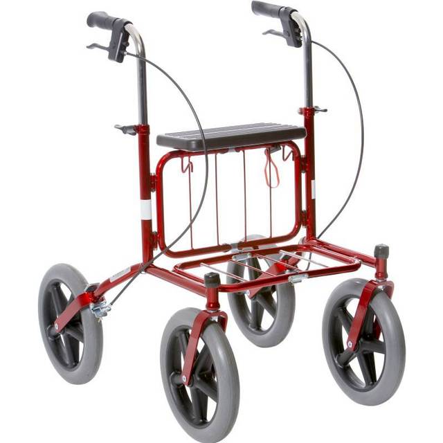 Rollator Carl Oskar - Utomhusrullator med gummidäck.
