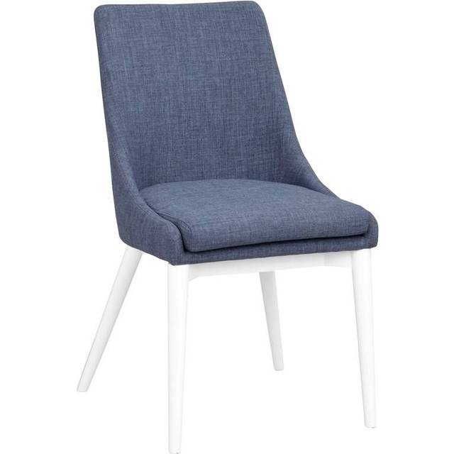 Rowico Home Bea stol Mörkgrått tyg/vitpigmenterade ben