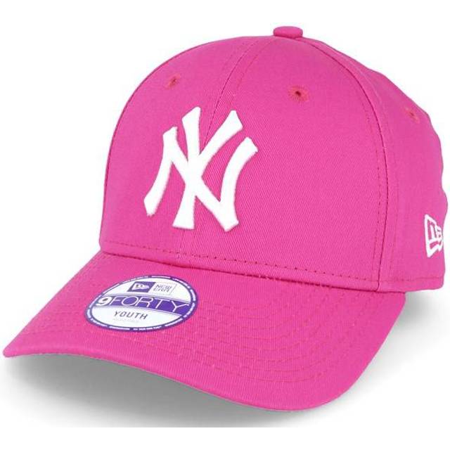 Keps New Era 9Forty YOUTH Adjustable MLB League New York Yankees Cap Pink/ White Youth