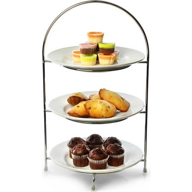 Utopia Chrome Three Tier Cake Stand 240mm