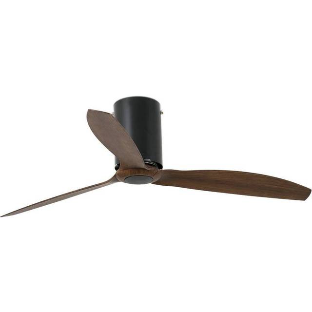 Faro Mini Medium Ceiling Fan with / without Light Wood, Matt Black