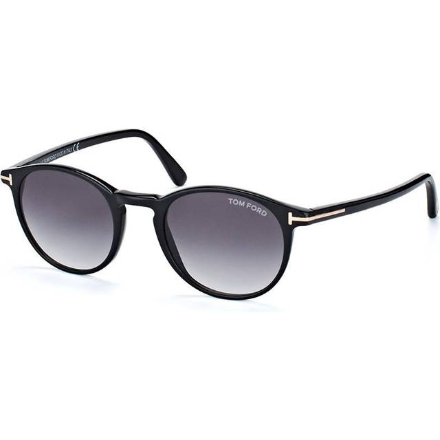 Tom Ford FT 0539/S 01B, ROUND Sunglasses, UNISEX, available with prescription - Black