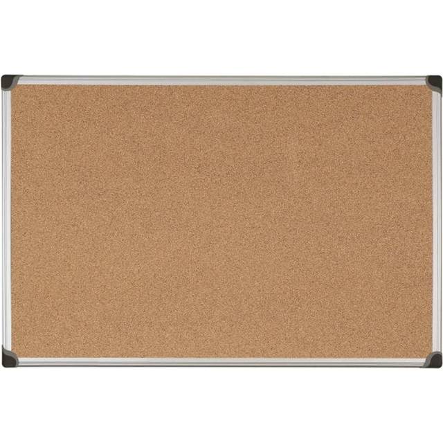 Bi-Office Cork Notice Board 1200x900mm Aluminium, none