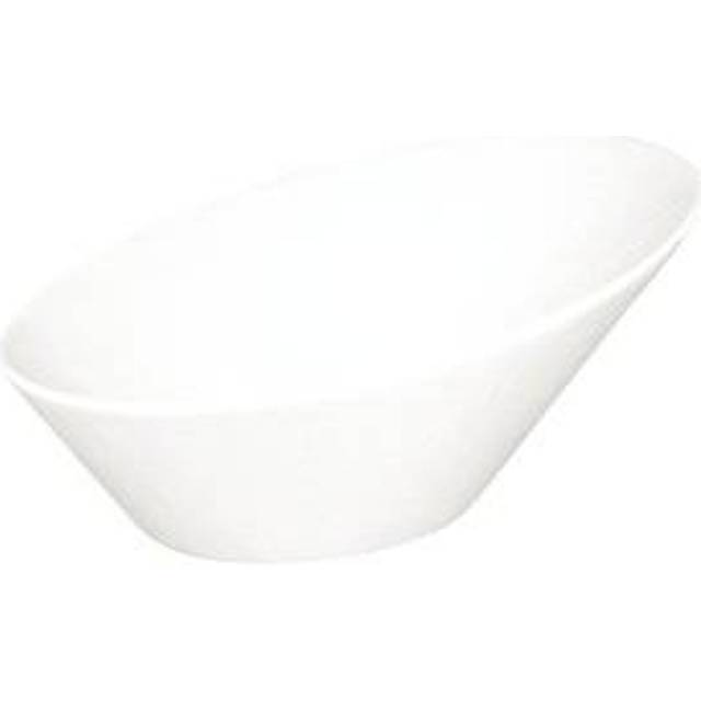 Olympia Whiteware Oval Sloping Bowls 154 x 133mm 335ml (Pack of 4)