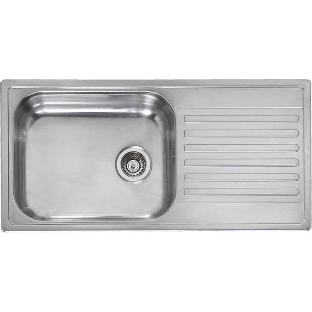 Reginox Minister 1.0 Bowl Inset Kitchen Sink Stainless Steel Reversible Waste