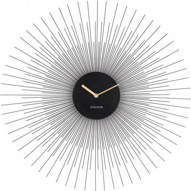 Steel wall clock Karlsson Peony Large - Doré - 60x3.5 cm