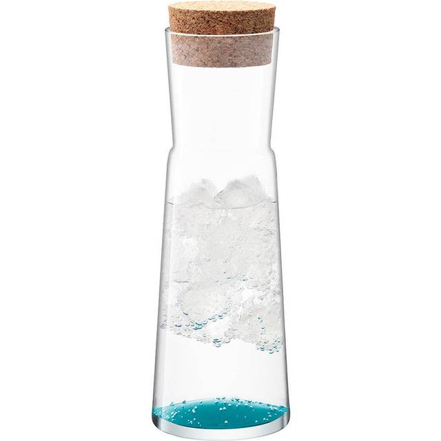 LSA Gio Line Carafe & Cork Stopper - clear - 1.35L
