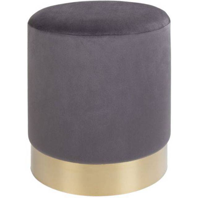 Velvet pouffe House Nordic Gamby - Noir - 4x43 cm