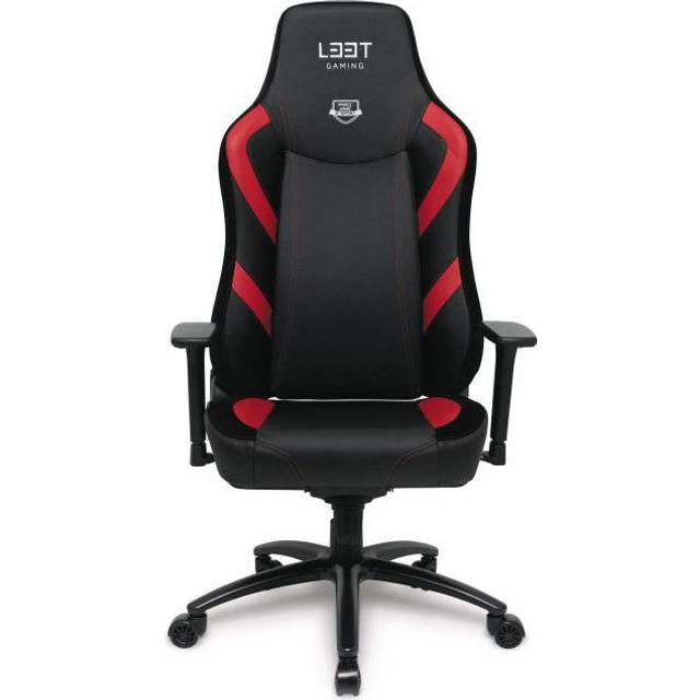 L33T E-Sport Pro Excellence L Gaming Stol - Sort/Rød - Gamerstol test - Techii.dk