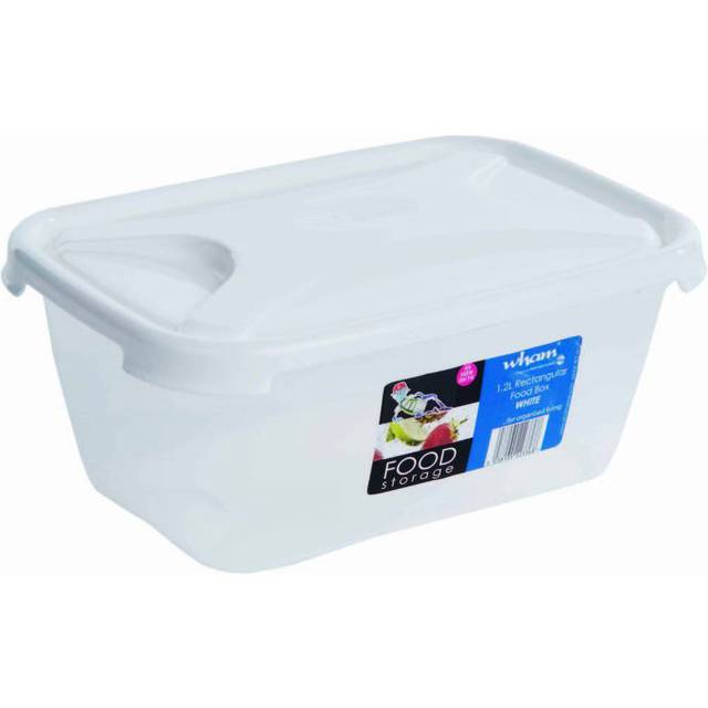 Wham 1.2L Rectangular Long Food Box and Lid - 30 x 10 6.5cm