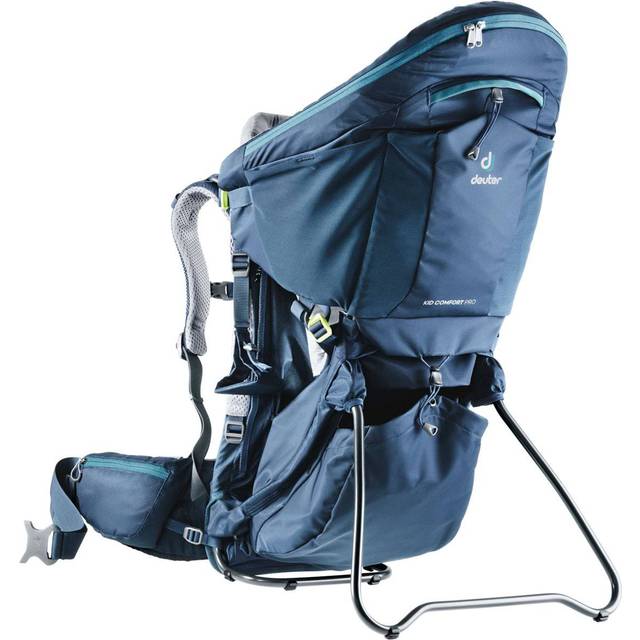 Deuter Kid Comfort Pro Child Carrier Backpack, Adjustable Midnight - Blue/Grey - 10L