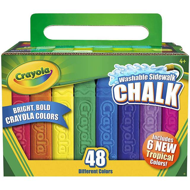 Crayola Pack Of 48 Different Colours Pavement Chalks Washable