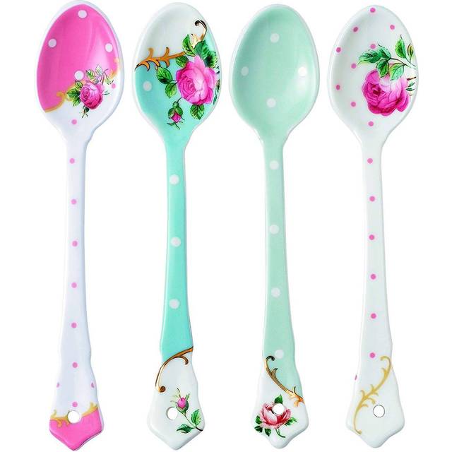 Royal Albert, Vintage Mix - Ceramic Spoons - Blue;Green;White (15.2cm L)