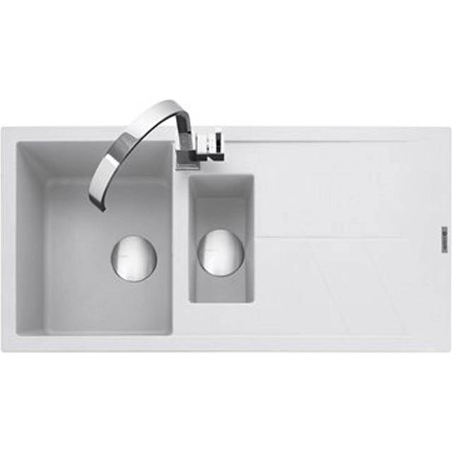 Caple SOT150CW Sotera 150 1.5 Bowl Inset Sink Reversible Drainer - WHITE