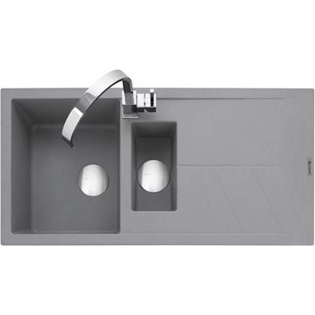 Caple SOT150PG Sotera 150 1.5 Bowl Inset Sink Reversible Drainer - GREY