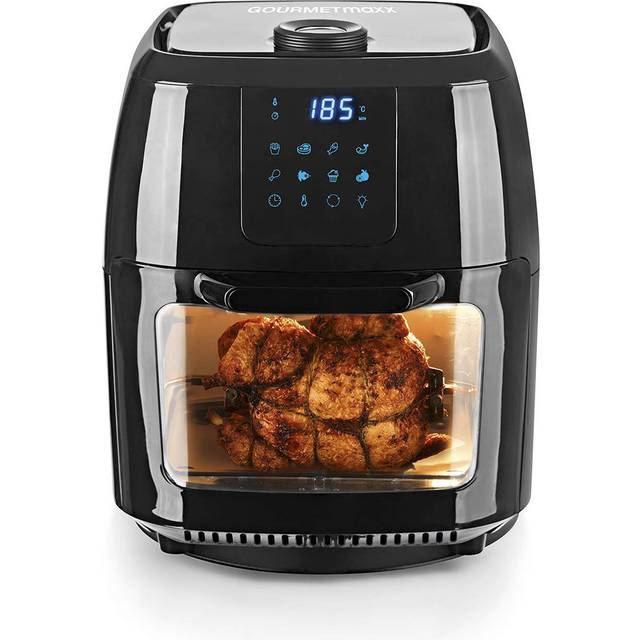 GOURMETmaxx Varmluftsfritös, Svart, 9 l, 1800 W