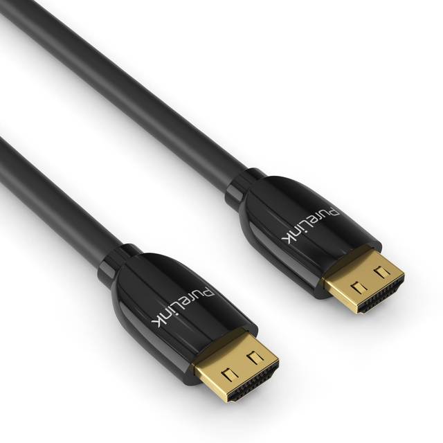 certified premium HDMI cable ProSpeed with Ethernet and 18Gbps bandwidth (4K, 3D ARC 2.0), including designer plug, EMI shielding and Secure Lock