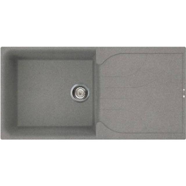 Reginox Ego Reversible Composite Kitchen Sink & Drainer Single Bowl in Titanium Granite Composite