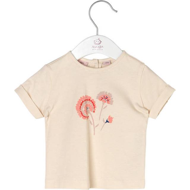 Noa Noa miniature T-shirt - Creme m. Blommor - Noa Noa miniature - 6 mån - T-shirt