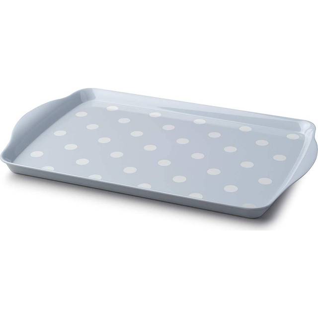 Zeal Melamine Tray - French Grey (24cm W X 39cm L X 3cm H)