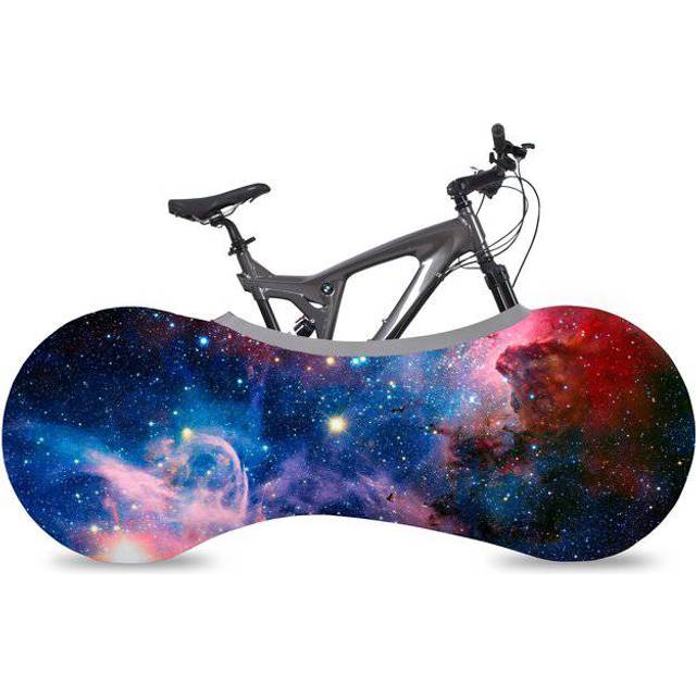Velo Sock Cykel inomhusöverdrag för förvaring och transport, elastiskt smutsskyddstyg, cykelresskydd med snäppfästen, flera mönster, snyggt tillbehör – Millenium