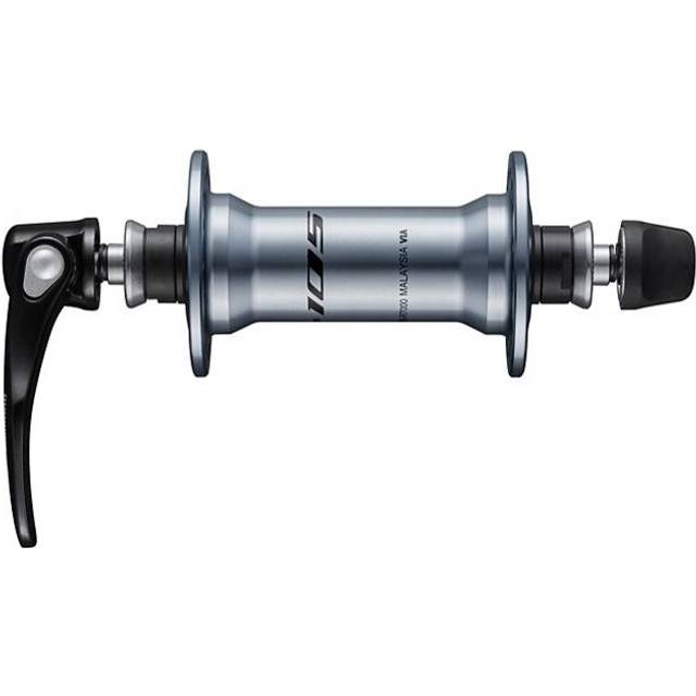 Shimano Unisex – vuxen 105 framhjulnav, silver, 36 hål