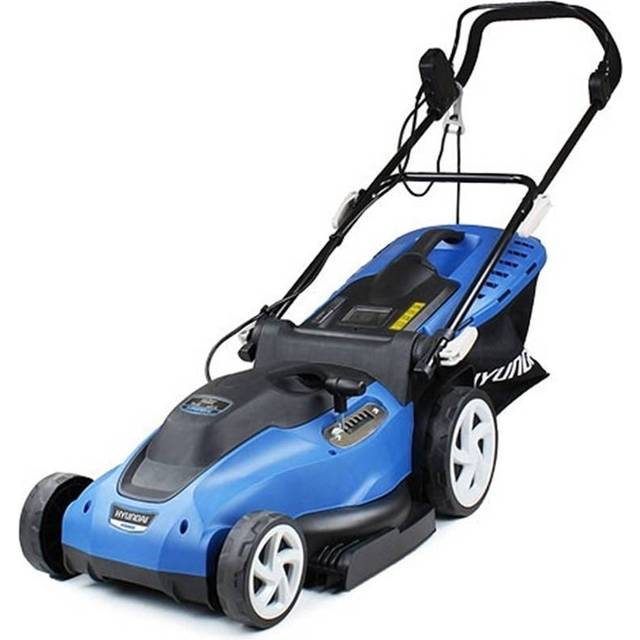 Hyundai 15'' / 38cm 1600w Electric Lawn Mower with Rear Roller, Mulch & 40L Bag | HYM3800E
