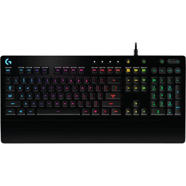 Logitech G213 Prodigy Gaming Keyboard med RGB-belysning Och Anti-Ghosting in Svart, Suisse/Schweizer (Qwertz)