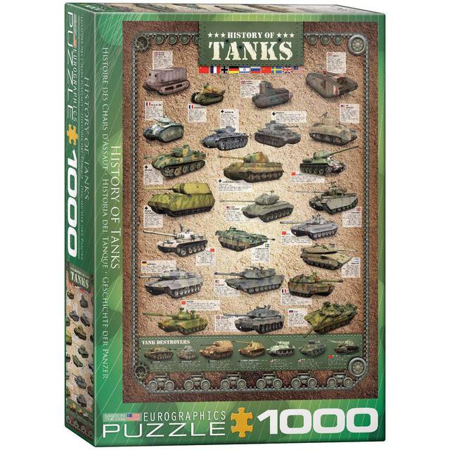 Eg60000381 - Eurographics Puzzle 1000 Pc - History of Tanks