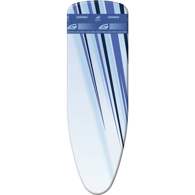 Leifheit strykbrädsöverdrag Thermo Reflect Glide & Park Universal, strykyta upp till 140 x 45 cm, ångstrykjärn, ång- och värmereflektion, glidzon för snabbare strykning, parkeringszon för strykjärnet