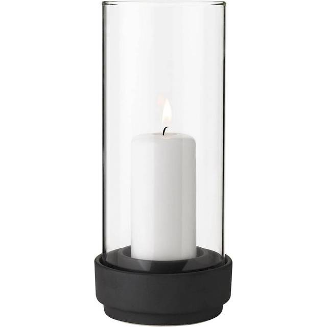 Hurricane Candle Holder L, Stoneware/Glass
